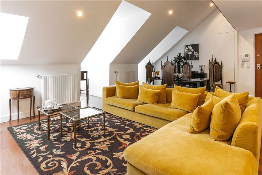 Imperial, a two-bedroom loft apartment in Chiado, Lisbon — living room